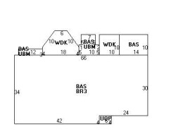 128 Hyde St, Newton MA 02461-1238 floor plan