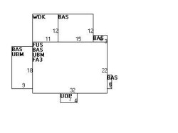 287 Homer St, Newton MA  02459-1410 floor plan