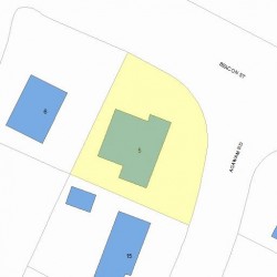 5 Agawam Rd, Newton MA  02468-1302 plot plan