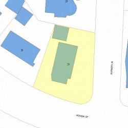 29 Furber Ln, Newton MA 02459-1503 plot plan