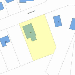 14 Roland St, Newton MA  02461-1920 plot plan