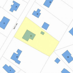 32 Smith Ave, Newton MA  02465-1554 plot plan