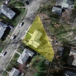 165 Truman Rd, Newton MA  02459-2640 aerial view