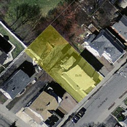 75 Clinton St, Newton MA 02458-1233 aerial view