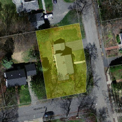 21 Lenox St, Newton MA 02465-2716 aerial view