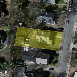 65 Walker St, Newton MA 02460-1519 aerial view