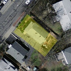 396 California St, Newton MA 02460-1207 aerial view