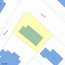 5 Rose Dr, Newton MA 02465-1541 plot plan