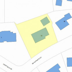 53 Bishopsgate Rd, Newton MA 02459-2006 plot plan