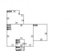 15 Colman St, Newton MA  02465-1740 floor plan