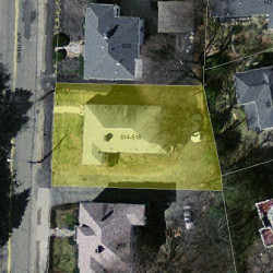 516 Lowell Ave, Newton MA 02460-2353 aerial view