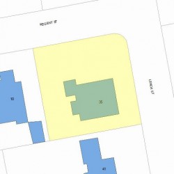 35 Lenox St, Newton MA 02465-2718 plot plan