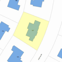 137 Cynthia Rd, Newton MA 02459-2865 plot plan