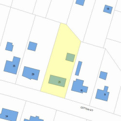 25 Cotton St, Newton MA 02458-2619 plot plan