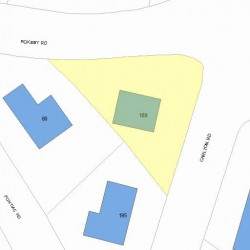 189 Carlton Rd, Newton MA 02468-1825 plot plan