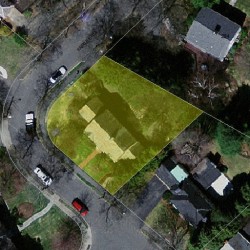 71 Fairlee Rd, Newton MA 02468-2025 aerial view