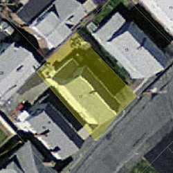 17 Murphy Ct, Newton MA 02458-1222 aerial view