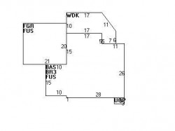 985 Walnut St, Newton MA  02461-1134 floor plan