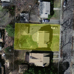 104 Greenlawn Ave, Newton MA  02459-1714 aerial view