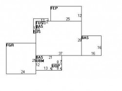341 Brookline St, Newton MA 02459-3151 floor plan