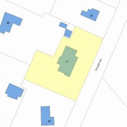47 Studio Rd, Newton MA 02466-2808 plot plan