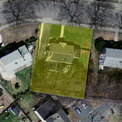 56 Upham St, Newton MA  02465-1520 aerial view