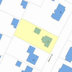 27 Nobscot Rd, Newton MA 02459-1322 plot plan