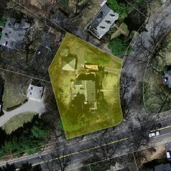 37 Ashmont Rd, Newton MA  02468-1202 aerial view