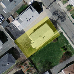 27 Melbourne Ave, Newton MA  02460-1221 aerial view