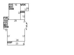 12 Floral St, Newton MA 02461-1245 floor plan