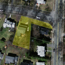 10 Farmington Rd, Newton MA  02465-1107 aerial view