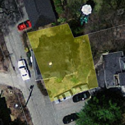 22 Warren Ave, Newton MA  02465-1837 aerial view