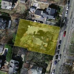 1047 Walnut St, Newton MA  02461-1140 aerial view