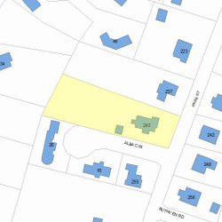 243 Park St, Newton MA 02458-2312 plot plan