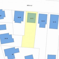 20 Beech St, Newton MA 02458-1026 plot plan