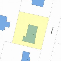 15 Jameson Rd, Newton MA 02458-2601 plot plan