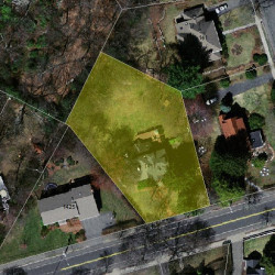 1411 Beacon St, Newton MA  02468-1640 aerial view