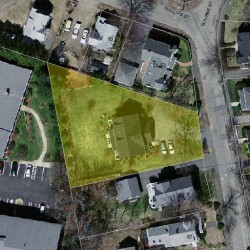 57 Bourne St, Newton MA  02466-1707 aerial view