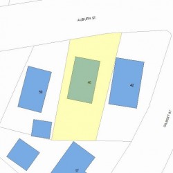46 Auburn St, Newton MA 02465-2224 plot plan