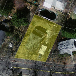 257 Auburndale Ave, Newton MA 02466-1603 aerial view