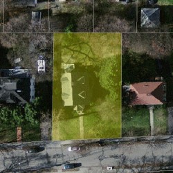 541 Ward St, Newton MA  02459-1109 aerial view