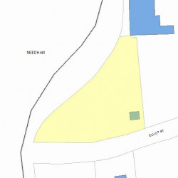 391 Elliot St, Newton MA 02464-1126 plot plan