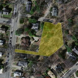 1086 Walnut St, Newton MA  02461-1264 aerial view