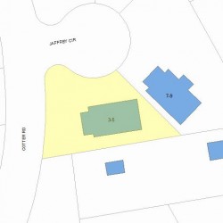 5 Jaffrey Cir, Newton MA 02468-1014 plot plan