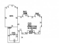 148 Dartmouth St, Newton MA  02465-2839 floor plan