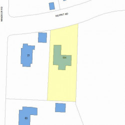 194 Moffat Rd, Newton MA  02468-1128 plot plan