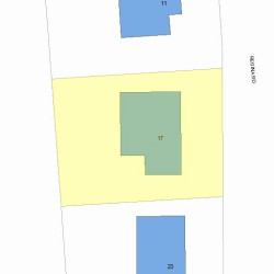 17 Regina Rd, Newton MA  02466-1412 plot plan