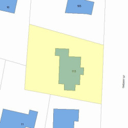 113 Cherry St, Newton MA 02465-1238 plot plan