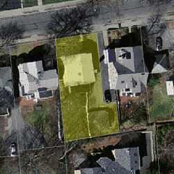 16 Madison Ave, Newton MA 02460-1905 aerial view