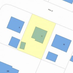 11 King St, Newton MA 02466-1203 plot plan